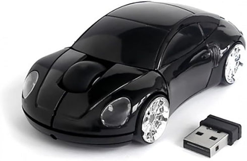 MOJO Porsche Car Optical Wireless Silent Mouse (Black)...