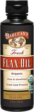 Barlean's Organic Flaxseed Oil Liquid from Fresh Cold Pressed Flax Seeds, 7,640mg ALA Omega 3 Fatty Acid Supplement for Skin and Hair Care, Vegan ...