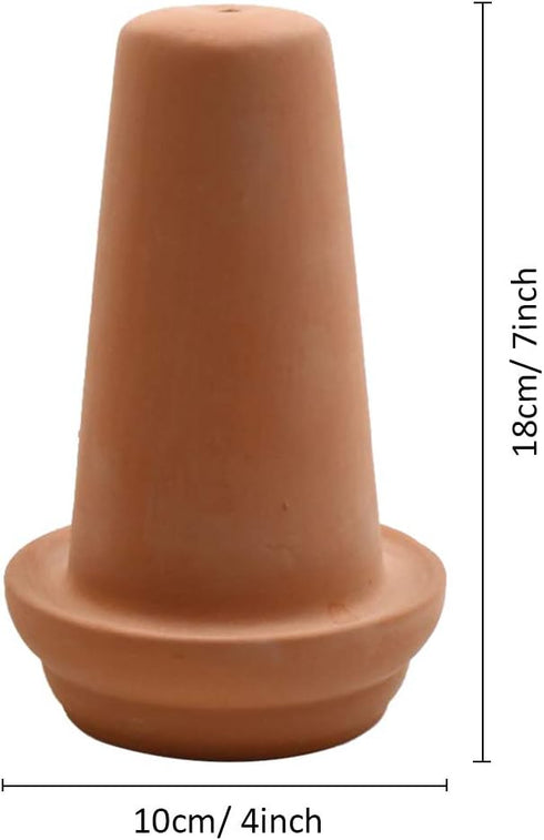 Saim Ceramic Spawning Breed Cone Orange Fish Tank Ornaments for Discus Clownfish Angelfish Aquatic Pets Breeding Cones Play Hide Rest 7 Inches...