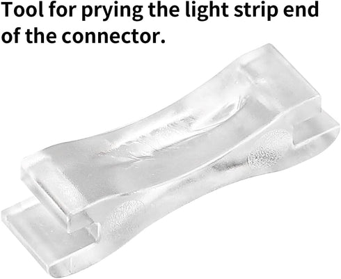 HOMELYLIFE 3 Pin LED Strip Connector Solderless 10 Pcs with 16.4ft Extension Cable 3 Conductor for Waterproof or Non-Waterproof 10mm Wide WS2811 W...