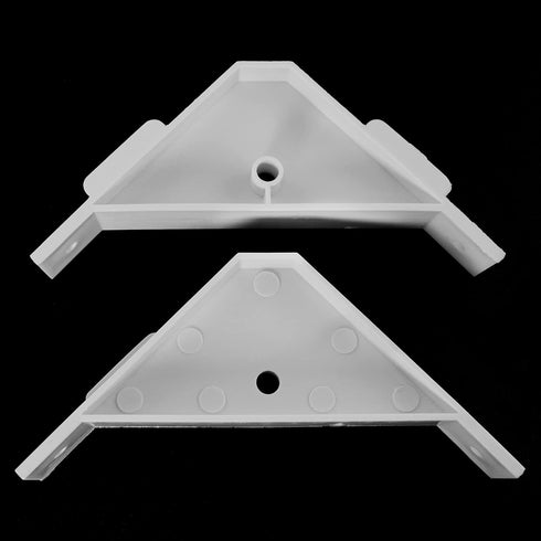 12PCS 90 Degree Cabinet Triangle Bracket Plastic White Corner Support Braces for Furniture Cabinets and Other Accessories...