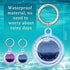 Airtag Keychain Waterproof,Air Tag Holder Case Compatible with Apple AirTag Case for Dog Cat Collar Tracker Key Ring Locator Protective Cover (GI-...