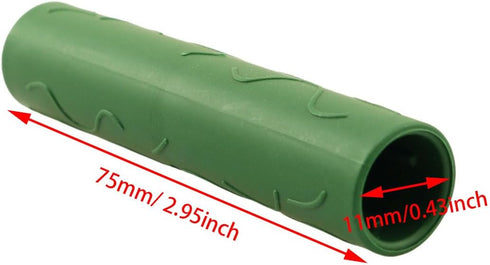 10PCS 11mm/0.43inch Garden Stake Connecting Pipe Plant Climbing Straight Connectors Connecting Pipe Tube Fitting Garden Tool Greenhouse Support Pi...