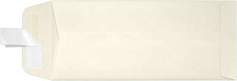 LUXPaper #10 Policy Business Envelopes | Peel & Press | 4 1/8" x 9 1/2" | Natural Linen | 80lb. Text | 50 Qty...