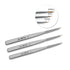KADS 3 pcs Nail Art Brushes Set Liner Striping Brush for Strokes Details Painting, Blending, Elongated Lines...