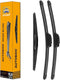 AUTOBOO Replacement for Honda Pilot Rear and Front Windshield Wiper Blade 2003-2008,3 Pieces 24"+21"+14 inch…...