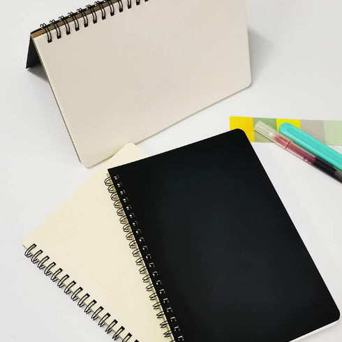 SUPERBOX Spiral Notebook, Journal Notebook, 3Pack, Lined Paper Sketchbook, 6” x 8”, Light Yellow...