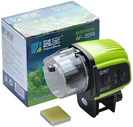 Automatic Fish Feeder, Lychee Fish Feeder Fish Food Vacation Feeder Moisture-Proof Electric Timing Automatic Feeder for Aquarium Fish Tank...