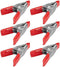 Wideskall® 2" inch Mini Metal Spring Clamps w/Red Rubber Tips Clips (Pack of 6)...