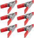 Wideskall® 2" inch Mini Metal Spring Clamps w/Red Rubber Tips Clips (Pack of 6)...