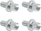 AUTOVIC Clucth Brake Cable Adjuster For Honda Yamaha Kawasaki Suzuki ATV Motorcycle 8mm Universal Cable Adjuster Nut Bolts(Silver)...