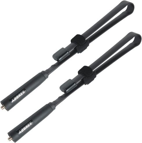 ABBREE SMA-Female Ham Radio Antenna VHF/UHF 18.8-inch 144/430MHz High Gain Foldable CS Tactical Antenna for Baofeng UV-5R BF-F8HP Pro 5RM K5PLUS G...