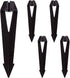 Landscape Lighting Stakes, Replacement Ground Stakes Plastic, 1/2 NPT Female Thread, 8 2/3" Length ABS Plastic for Outdoor Torch Lights 5-Pack Bro...