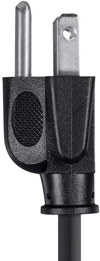 Monoprice 3ft 16AWG Power Cord Cable w/ 3 Conductor PC Power Connector Socket (C13/5-15P) - Black...