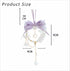Car Mirror Hanging Accessories with Crystal Bow Bless for Your Drive with Prosperity for Safe Wealthy & Happy Travels (Purple)...