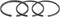 uxcell Engine Piston Ring Set 42mm Diameter Air Compressor Replacement Parts...