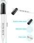 Eye Dropper Set for Essential Oils,8Pcs Pipettes Dropper with Black Rubber Head, Calibrated Thick Glass Medicine Dropping Pipettes, 1ml Dropper Me...