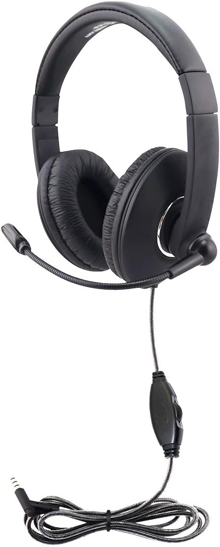 HamiltonBuhl Smart-Trek Mini Headset with in-Line Volume Control and 3.5mm TRRS Plug......
