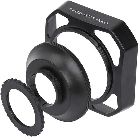 37mm/72mm DV Camera Lens Hood, Sun Shade/ - Reduces Lens and Glare - Blocks Excess Sunlight...
