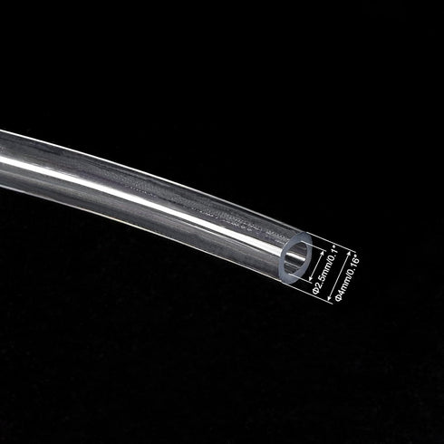 Pneumatic Tubing - Polyurethane Air Compressor Hose Pipe, Apply to Air Line Transfer (4mm OD 2.5mm ID, 13Ft, Clear)......
