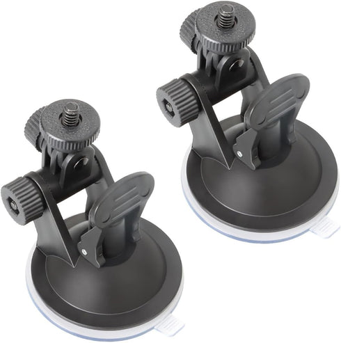 2 Pack Dash Cam Suction Cup Mount with 1/4 Screw Thread Windshield Camera Holder Stand for Car Dashcam GPS Driving DVR Action Camcorder Phone Brac...