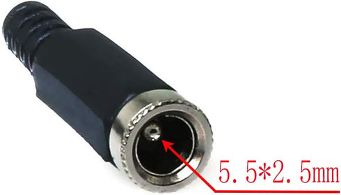 E-outstanding DC Socket 5PCS 5.5mm x 2.5mm Female DC Barrel Jack Solder Power Adapter for CCTV DVR Camera...