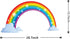 Rainbow Wall Decals wich Clouds, Peel and Stick Removable Wall Stickers for Kids Nursery Bedroom Living Room,Wall Decor 28.7 x15.7inch...