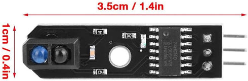 Infrared Tracking Sensor Module 1-Channel Infrared Reflection Tracking Sensor Module Obstacle Avoidance Smart Car Black/White Line Detection 3 Pcs...