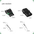 MUYI 10 Kit 3 Pin Way Waterproof Electrical Plugs 2.5mm Series Terminal Pins Weatherpack Connectors Automotive Replacement Kits with Spudger...