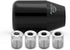 (Black) 6 Speed Weighted Manual Automatic Gear Shifter Shift Knobs Lever with 4 Adapters Fit Compatible with Manual Cars Most Automatic Cars...