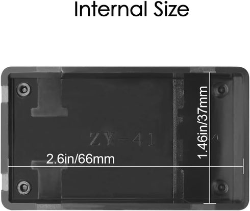 LeMotech Project Box 10 Pieces ABS Plastic Electrical Project Case Small Junction Box for Electronics Black 2.83 x 1.65 x 0.91 inch (72x 42x 23 mm...