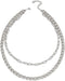 Dainty Layered Necklace Paperclip Choker Necklace Punk Cuban Link Chain Necklace Silver Curb Chain Necklace for Women...