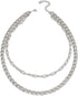 Dainty Layered Necklace Paperclip Choker Necklace Punk Cuban Link Chain Necklace Silver Curb Chain Necklace for Women...