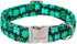 St.Patrick's Day Clover Dog Collars,Black Clover Soft Cotton with Safety Metal Buckle Adjustable Puppy Collars for Small Medium Large Boy & Girl D...