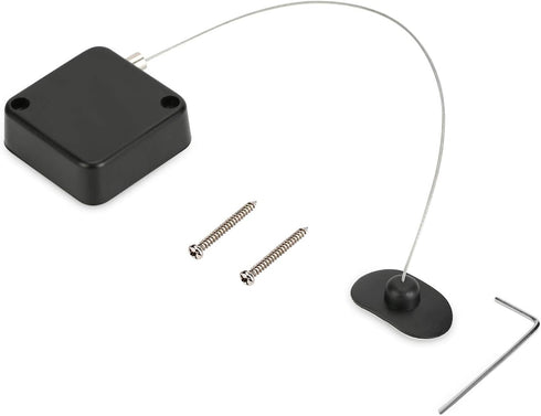 LORADAR Retractable Cable Lock with Double-Sided Adhesive, Remote Control Security Lock, Remote Control Anti-Lost Rope for TV, DVD, Hardware Cable...
