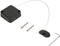 LORADAR Retractable Cable Lock with Double-Sided Adhesive, Remote Control Security Lock, Remote Control Anti-Lost Rope for TV, DVD, Hardware Cable...