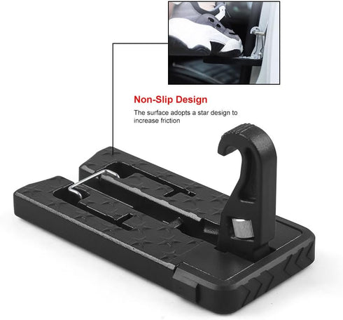 Multifunctional Universal Fit Car Door Step Foldable Roof Rack Door Step Up on Door Latch Easy Access to Rooftop,Max Load 500 lbs...