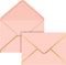 ACSTEP 25PACK 5X7 Envelopes, Luxury Rose Pink A7 Envelopes Self Seal for Weddings, Invitations, Photos, Postcards, Greeting Cards Mailing,Baby Sho...