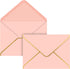 ACSTEP 25PACK 5X7 Envelopes, Luxury Rose Pink A7 Envelopes Self Seal for Weddings, Invitations, Photos, Postcards, Greeting Cards Mailing,Baby Sho...