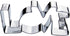LOVE sign Cookie Cutter, Premium Food-Grade Stainless Steel, Dishwasher Safe...