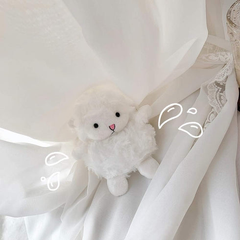 Yatchen Plush Case Compatible with AirPods 1&2, Cute 3D Cartoon Fur Sheep Design Funny Cover with Keychain Protective Case...