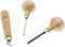 SE Stone Setting Prong and Bezel Set, Set of 3 Jewelry Stone Setting Tools, Jewelry Stone Prong Pusher, Durable Tips, Ergonomic Wooden Handles...