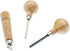 SE Stone Setting Prong and Bezel Set, Set of 3 Jewelry Stone Setting Tools, Jewelry Stone Prong Pusher, Durable Tips, Ergonomic Wooden Handles...