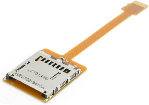 cablecc Micro SD TF Memory Card Kit Male to SD Female Extension Soft Flat FPC Cable Extender 10cm...
