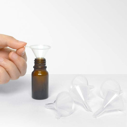 Dollet 50 Pack Mini Funnel for Essential Oil Bottles, Small Funnels for Lab Bottles, Sand Art, Perfumes, Spices, Powder Funnel and Recreational Ac...