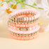 Pingyongchang Heishi Gold Beaded Bracelets Set for Women Men Bohemian Polymer Clay Colorful Surfer Vinyl Disc Stretch Layering Stackable Friendshi...