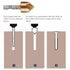 Countersink Drill Bit Set 3 Pcs 1/4'' Hex Shank High Carbon Steel 5 Flute Countersink 90 Degree Center Punch Tool Sets for Wood Quick Change Bits ...