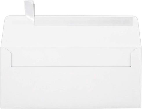 LUXPaper #10 Business Envelopes | Peel & Press | 4 1/8" x 9 1/2" | Hanukkah - White | 80lb. Text | 50 Qty...