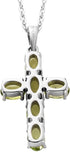 SHOP LC DELIVERING JOY Crystal Jewelry Set Cross Necklace Stud Earrings for Women Religious Stainless Steel Size 20" Catholic Faith Christian Birt...