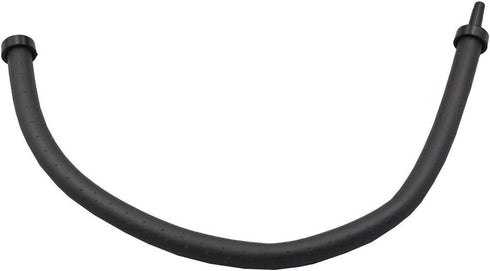10mm Diameter Rubber Tube Aquarium Air Curtain Bubble Air Diffuser Flexible Air Bubble Rubber Tube for Aquarium Fish Tank, Black, Long (45cm/18)...